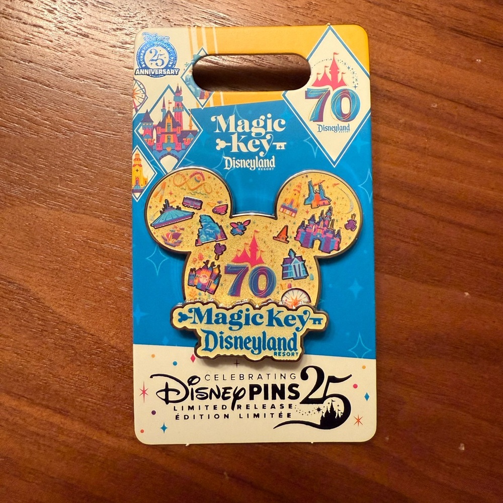 Disneyland 70th Anniversary Magic Key Pin